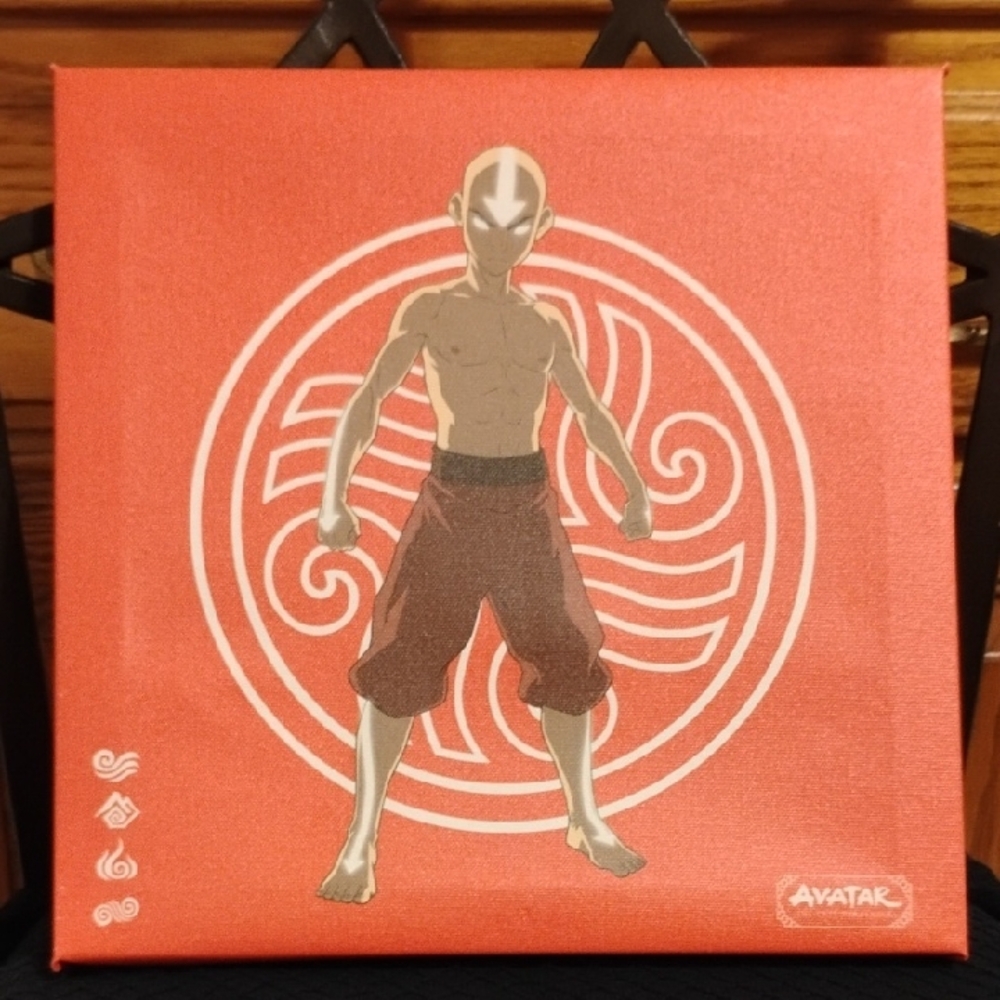 Avatar: The Last Airbender Aang Canvas Print 12x12 NWT 🎨✨